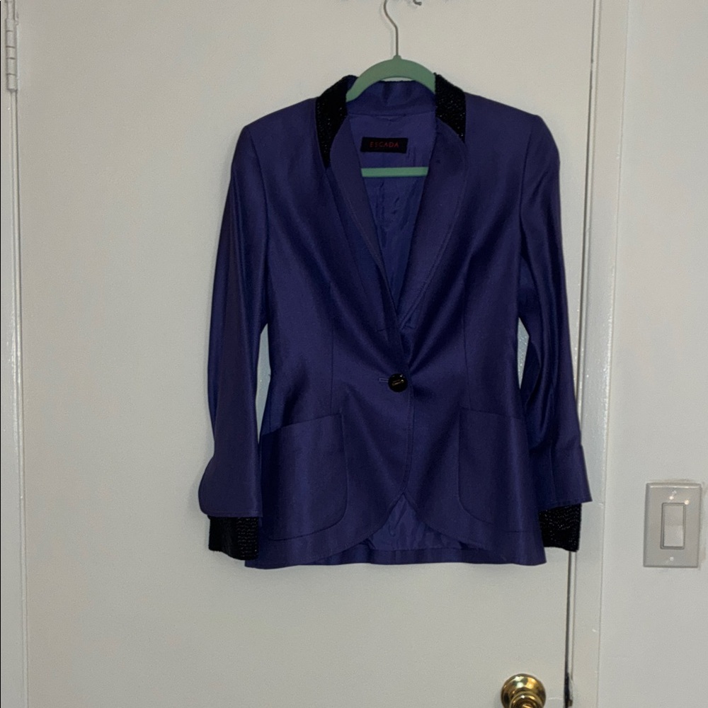 Escada Violet Jacket with Ebony Button